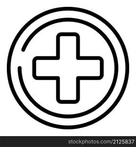 Medical fear help icon outline vector. Panic attack. Mental stress. Medical fear help icon outline vector. Panic attack