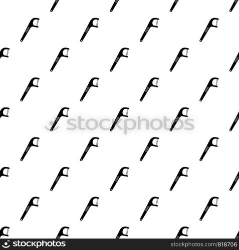 Medical floss pick pattern seamless vector repeat geometric for any web design. Medical floss pick pattern seamless vector