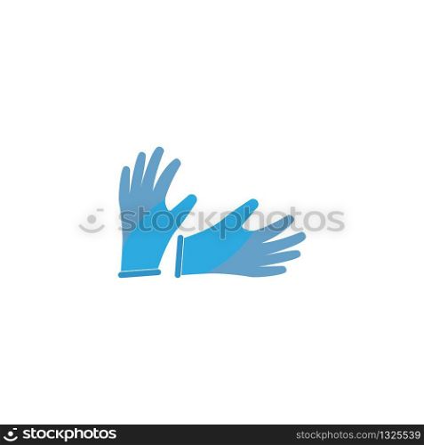 medical gloves icon vector illustration