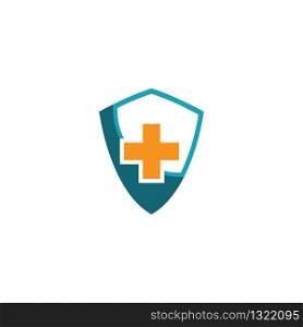 Medical guard logo template vector icon design