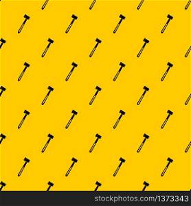 Medical hammer pattern seamless vector repeat geometric yellow for any design. Medical hammer pattern vector
