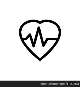 Medical icon : pulse signage trendy