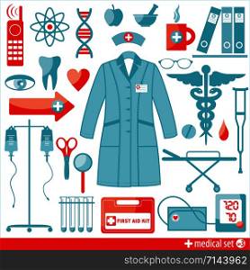 Medical Icons. More medical sets in my portfolio.. Medical icon background set of design elements