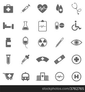 Medical icons on white background, stock vector