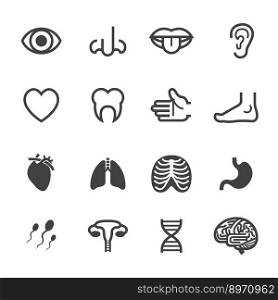 Medical icons vector image
