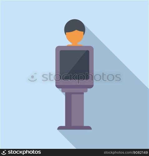 Medical image icon flat vector. Pain disease. Body treatment. Medical image icon flat vector. Pain disease