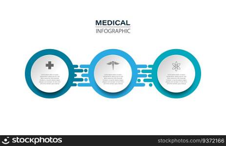 Medical information display Process chart Abstract element of the diagram diagram with step, option, section or process Vector business template for presentation Creative concept for infographic 