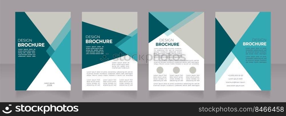 Medical insurance programs promotional blank brochure design. Template set with copy space for text. Premade corporate reports collection. Editable 4 paper pages. Montserrat font used. Medical insurance programs promotional blank brochure design