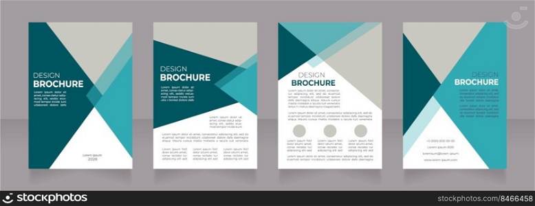 Medical insurance programs promotional blank brochure design. Template set with copy space for text. Premade corporate reports collection. Editable 4 paper pages. Montserrat font used. Medical insurance programs promotional blank brochure design