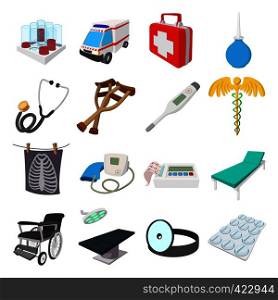 Medical isometric 3d icons isolated on white background. Medical isometric 3d icons