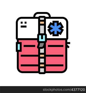 medical kit color icon vector. medical kit sign. isolated symbol illustration. medical kit color icon vector illustration