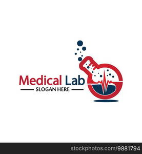 Medical Lab Logo Template Design Vector, Emblem, Design Concept, Creative Symbol, Icon