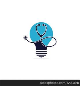 Medical lamp vector logo template. suitable for hospital, education, business..