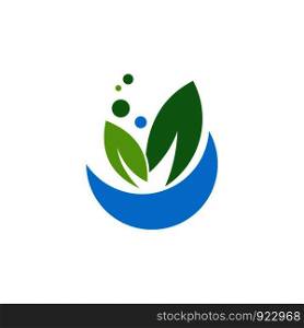 medical leaf logo vector for health company