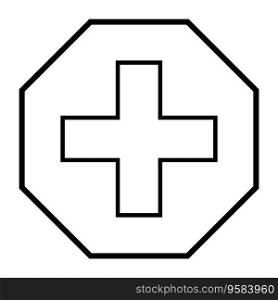 Medical logo design template illustration and background