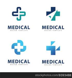Medical logo icon design template elements