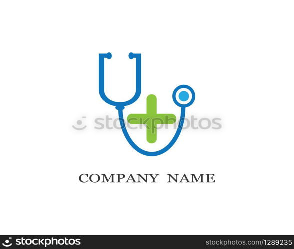 Medical logo template vector icon illustration design