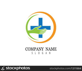 Medical logo template vector icon illustration design