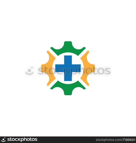 Medical logo template vector icon illustration design