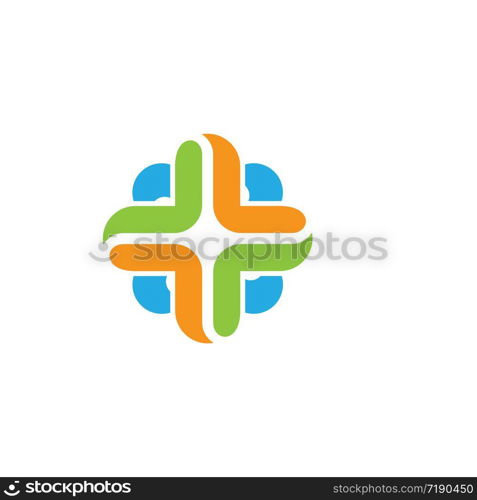 Medical logo template vector icon illustration design