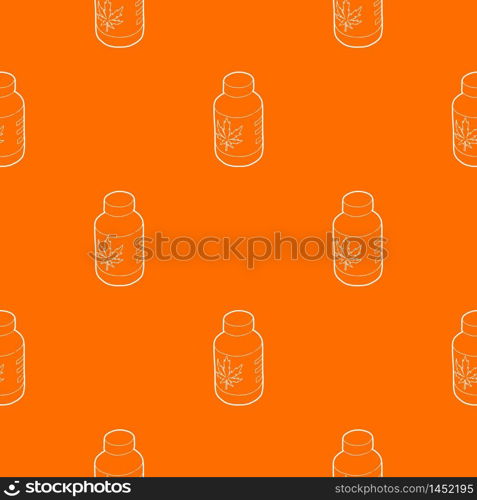 Medical marijua bottle pattern vector orange for any web design best. Medical marijua bottle pattern vector orange