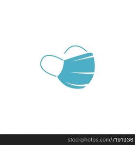 medical mask logo for protecting against virus icon illustration design