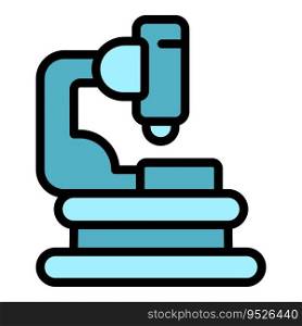 Medical microscope icon outline vector. Teacher advice. Sexual health color flat. Medical microscope icon vector flat