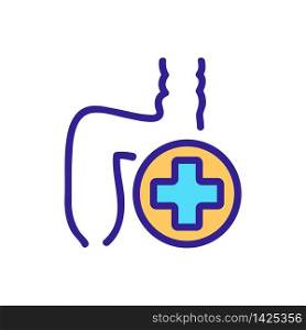 medical need for rectal treatment icon vector. medical need for rectal treatment sign. color symbol illustration. medical need for rectal treatment icon vector outline illustration