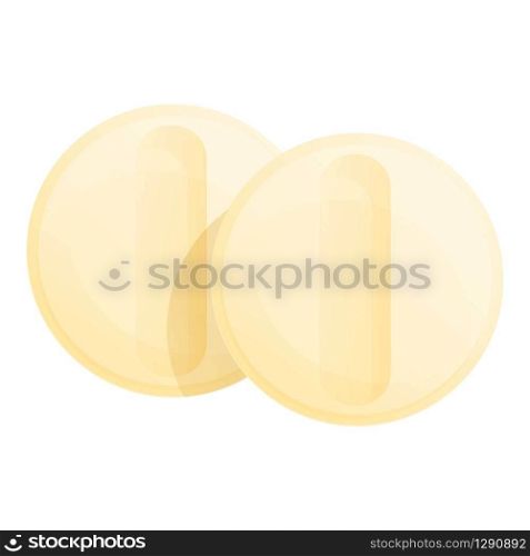 Medical pills icon. Cartoon of medical pills vector icon for web design isolated on white background. Medical pills icon, cartoon style