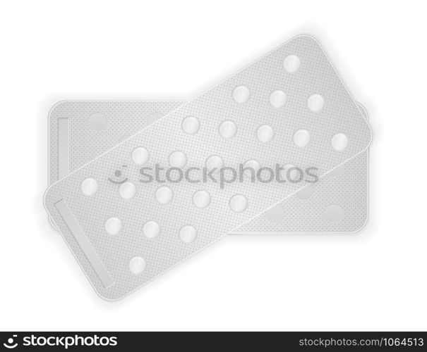 medical pills in package for treatment vector illustration isolated on white background