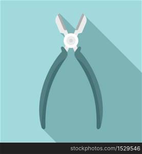 Medical pliers icon. Flat illustration of medical pliers vector icon for web design. Medical pliers icon, flat style