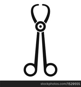 Medical pliers icon. Simple illustration of medical pliers vector icon for web design isolated on white background. Medical pliers icon, simple style