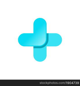 medical plus logo design vector