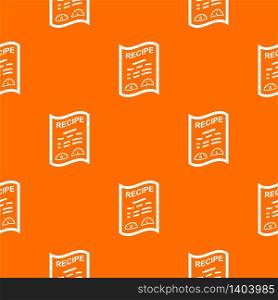 Medical recipe pattern vector orange for any web design best. Medical recipe pattern vector orange