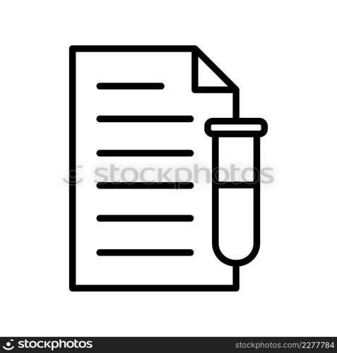 Medical report icon vector