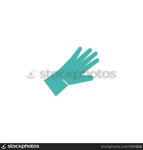 Medical safety gloves icon vector design