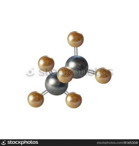 Medical scientific cell. Abstract graphic design of molecule structure, vector illustration.