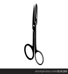 Medical scissors icon. Simple illustration of medical scissors vector icon for web design isolated on white background. Medical scissors icon, simple style