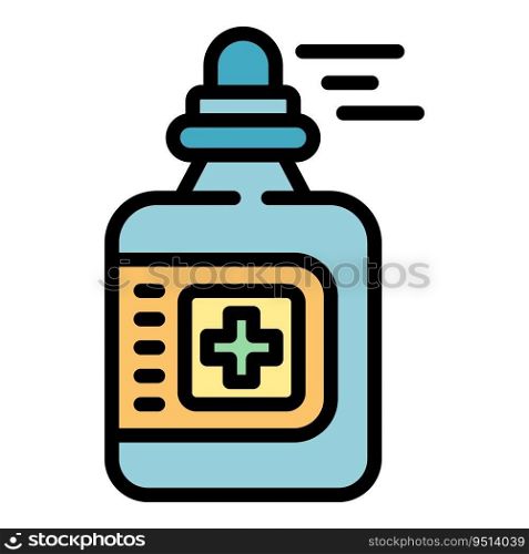 Medical self isolation soap icon outline vector. Home work. Stay health color flat. Medical self isolation soap icon vector flat