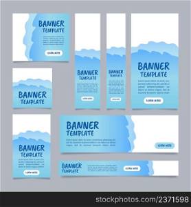 Medical service web banner design template. Vector flyer with text space. Advertising placard with customized copyspace. Printable poster for advertising. Caveat Brush, Calibri fonts used. Medical service web banner design template