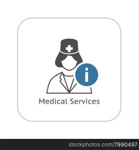 Medical Services Icon. Flat Design. Isolated Illustration.. Medical Services Icon. Flat Design.