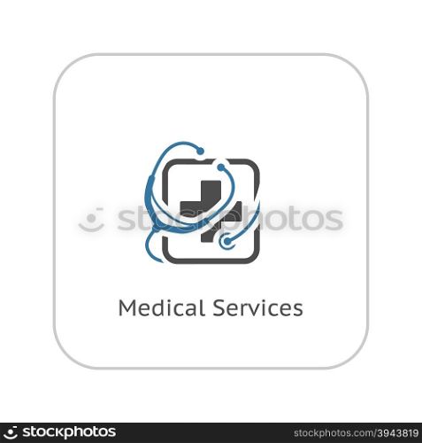 Medical Services Icon. Flat Design.. Medical Services Icon. Flat Design Isolated Illustration.