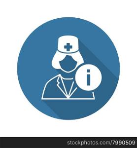 Medical Services Icon with Shadow. Flat Design. Isolated Illustration.. Medical Services Icon. Flat Design.