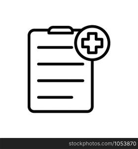 Medical sheet icon vector design template