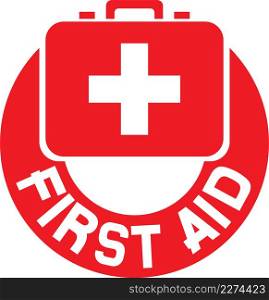 Medical sign button (first aid icon)