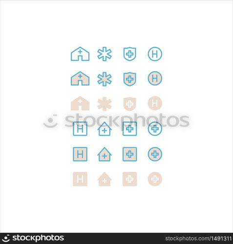 medical sign icon flat vector logo design trendy illustration signage symbol graphic simple