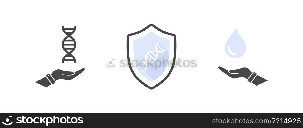 Medical signs. Health icon concept. Virus protection icons. Vector illustration