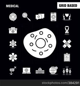 Medical Solid Glyph Icons Set For Infographics, Mobile UX/UI Kit And Print Design. Include: Lungs, Medical, Body Part, Science, Medicine, Health, Medical, Collection Modern Infographic Logo and Pictogram. - Vector