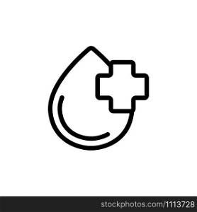 Medical solution icon vector. Thin line sign. Isolated contour symbol illustration. Medical solution icon vector. Isolated contour symbol illustration