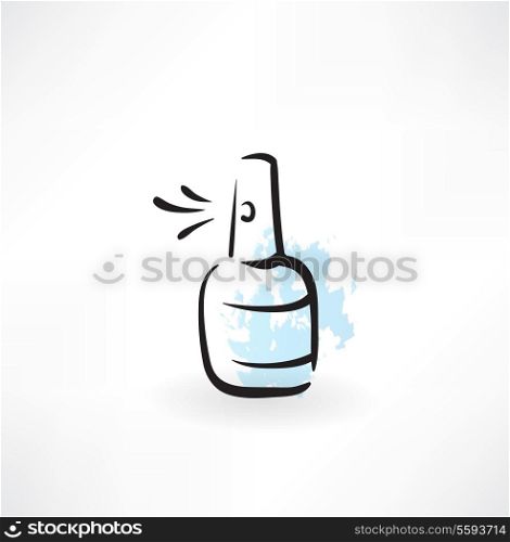 medical spray grunge icon